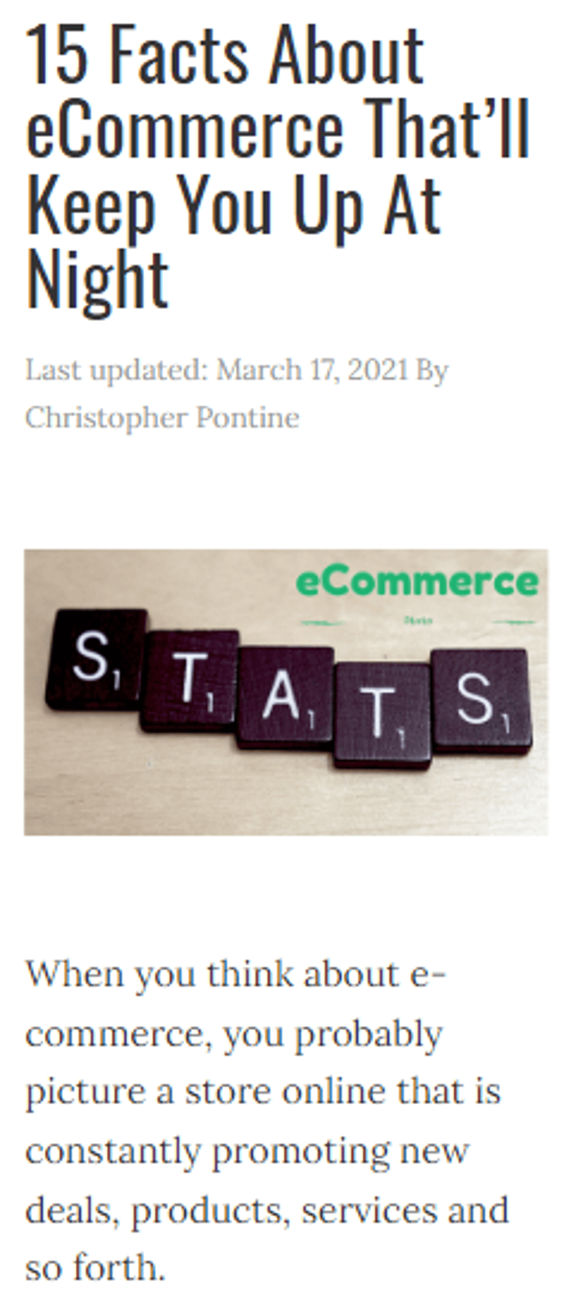 check out the full post [here](https://creatingawebsitetoday.com/15-facts-about-ecommerce-thatll-keep/)